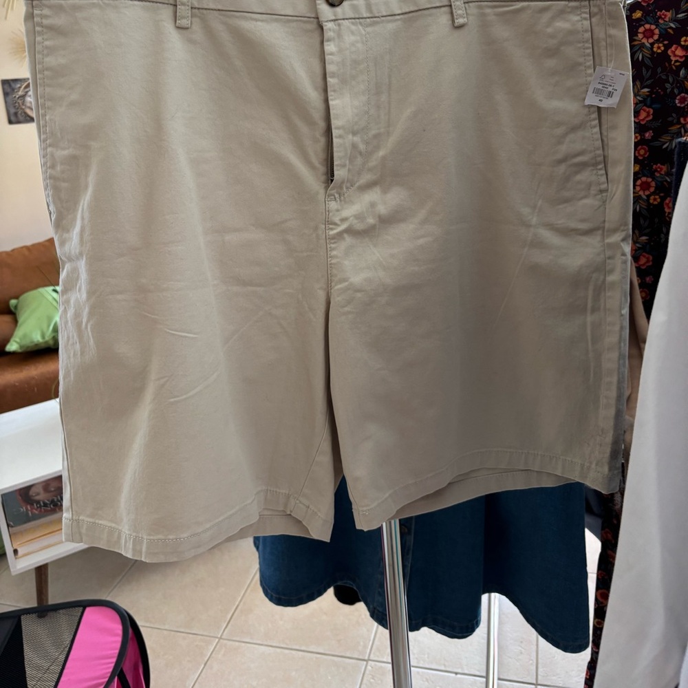 Old Navy Men's Flat Front Shorts - Beige, khaki, blue, orange, Jean shorts. NWT
